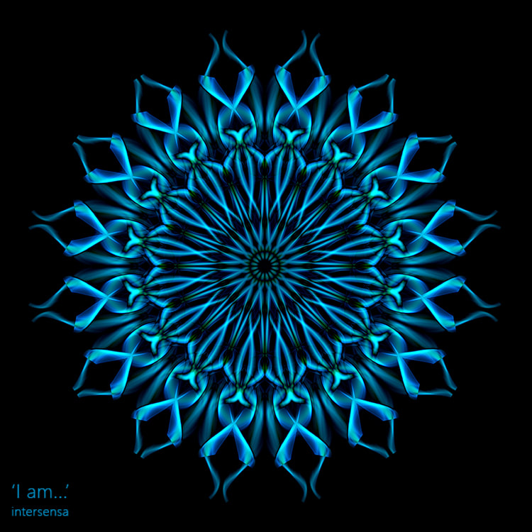 I am, symmetry, mandalas, fractals, lightcodes, print, high quality photoprint, canvas, choosen I am, intersensa