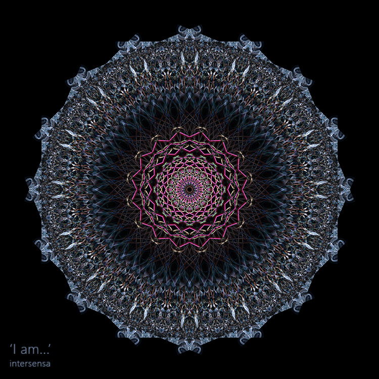 I am, mandala, spiritual, esotheric, your I am,  symmetry, print I am, intersensa 