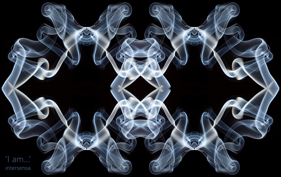 I am, together, your own I am, fractals, lightcoding, symmetry, smoke photography, mandala, personal, intersensa